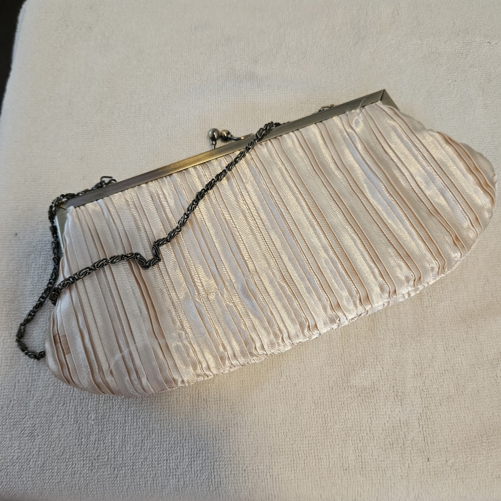 Elegant Cream Clutch Bag